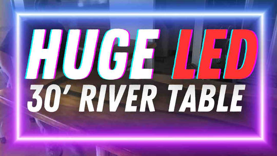 How to Make 30' LED River Table Epoxy Resin Bar – The Epoxy Resin Store