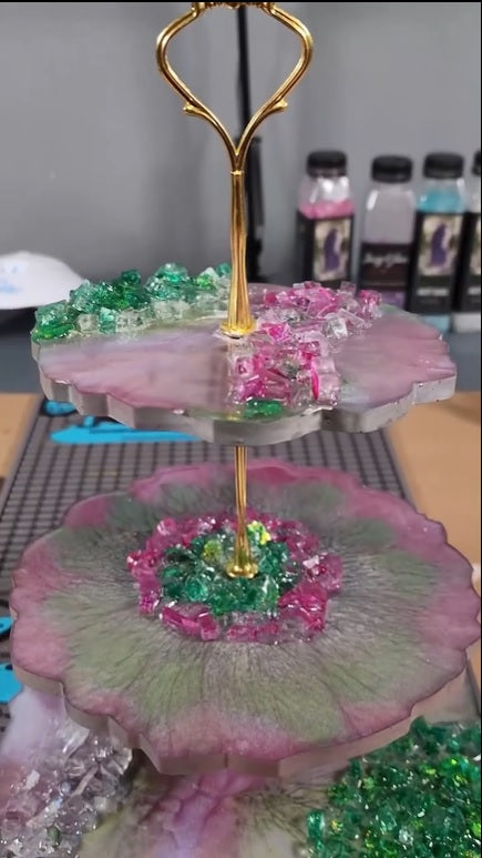 Let’s make a 3-tier serving tray out of epoxy resin!
