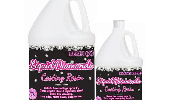 Liquid Diamonds - Crystal Clear Casting Epoxy Resin 2 Part Kit