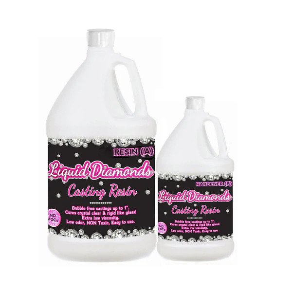 Liquid Diamonds - Crystal Clear Casting Epoxy Resin 2 Part Kit