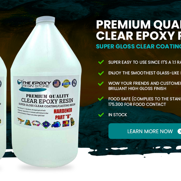 2 Gallon Kit super Clear Coat Epoxy Resin Liquid Glass Art Super Gloss  Clear DIY