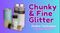 Learn how to create a chunky and fine glitter ombre tumbler using lightning cure resin
