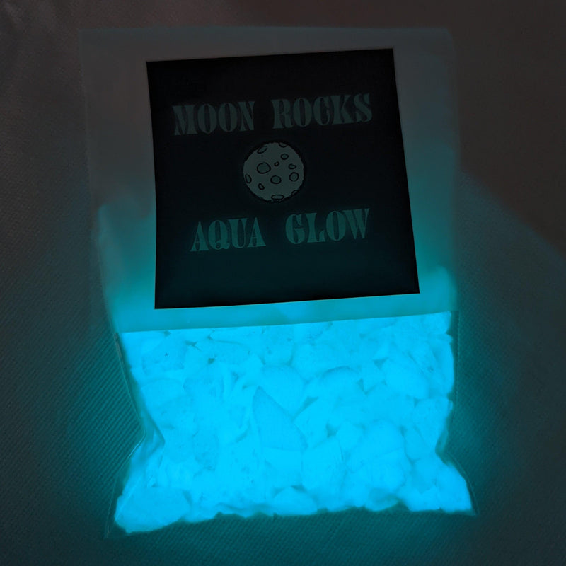 moon rocks glow in the dark epoxy rock