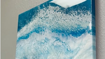 Follow Along Video, Let's Create Seascape Resin Art!