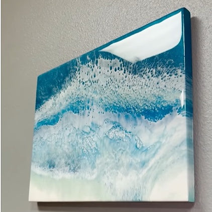Follow Along Video, Let's Create Seascape Resin Art!