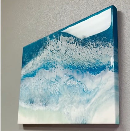 Follow Along Video, Let's Create Seascape Resin Art!