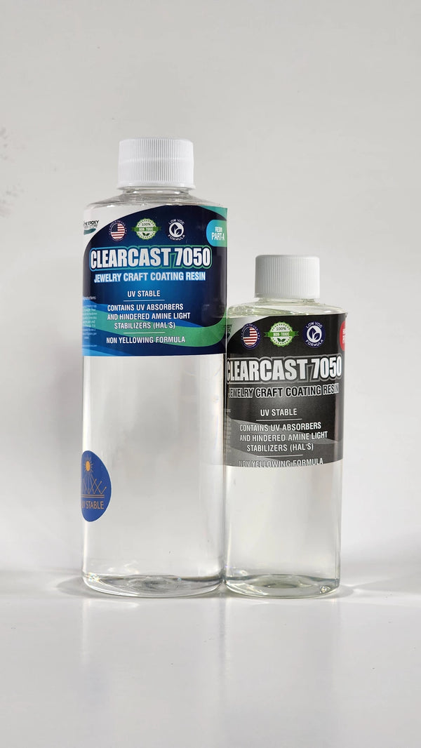 12oz Kit - Clearcast 7050 - Crystal Clear UV Epoxy Resin non-yellowing