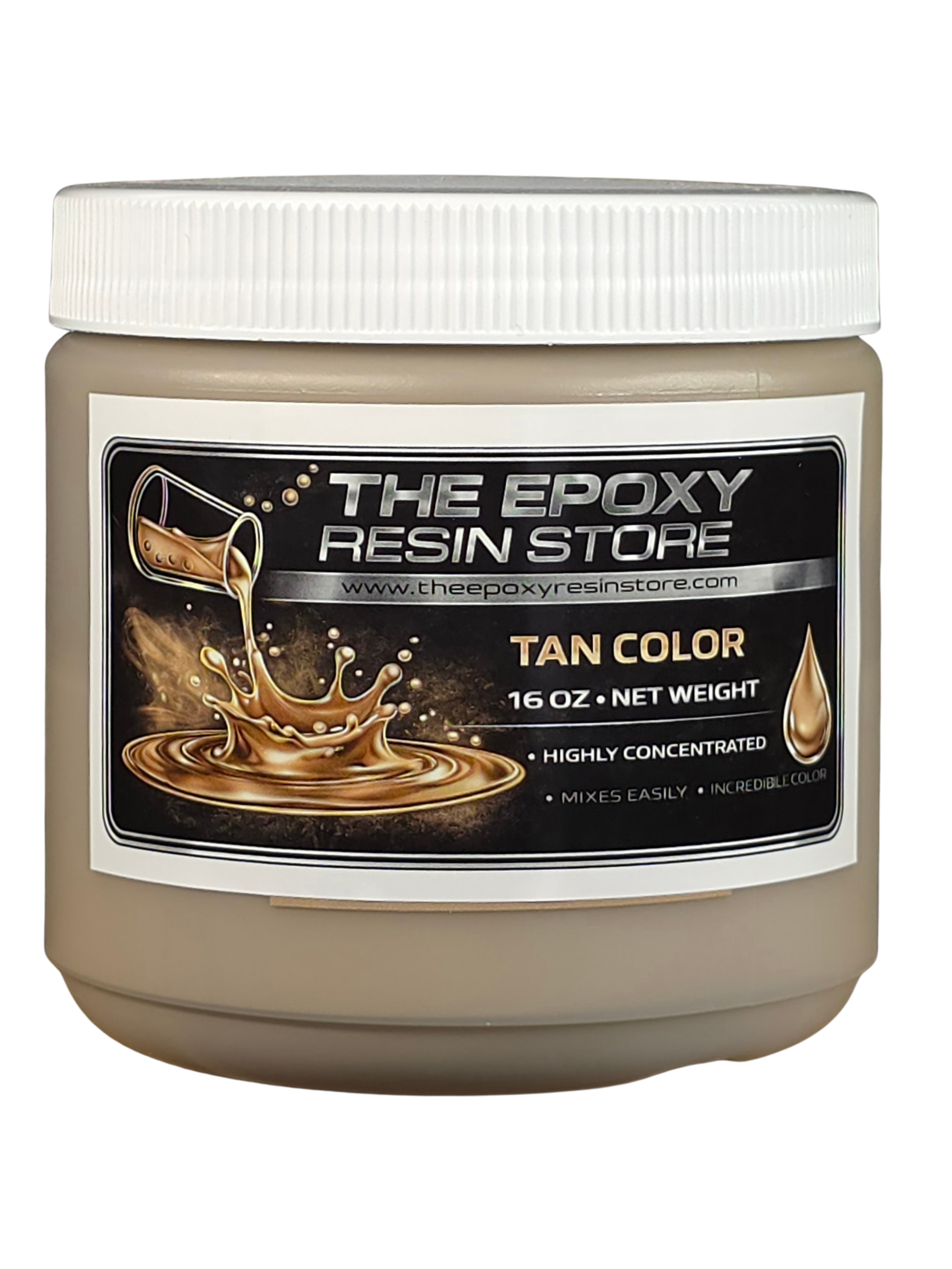 Liquid Tan Opaque Pigment For Epoxy Resin and Polyaspartics - 16oz jar