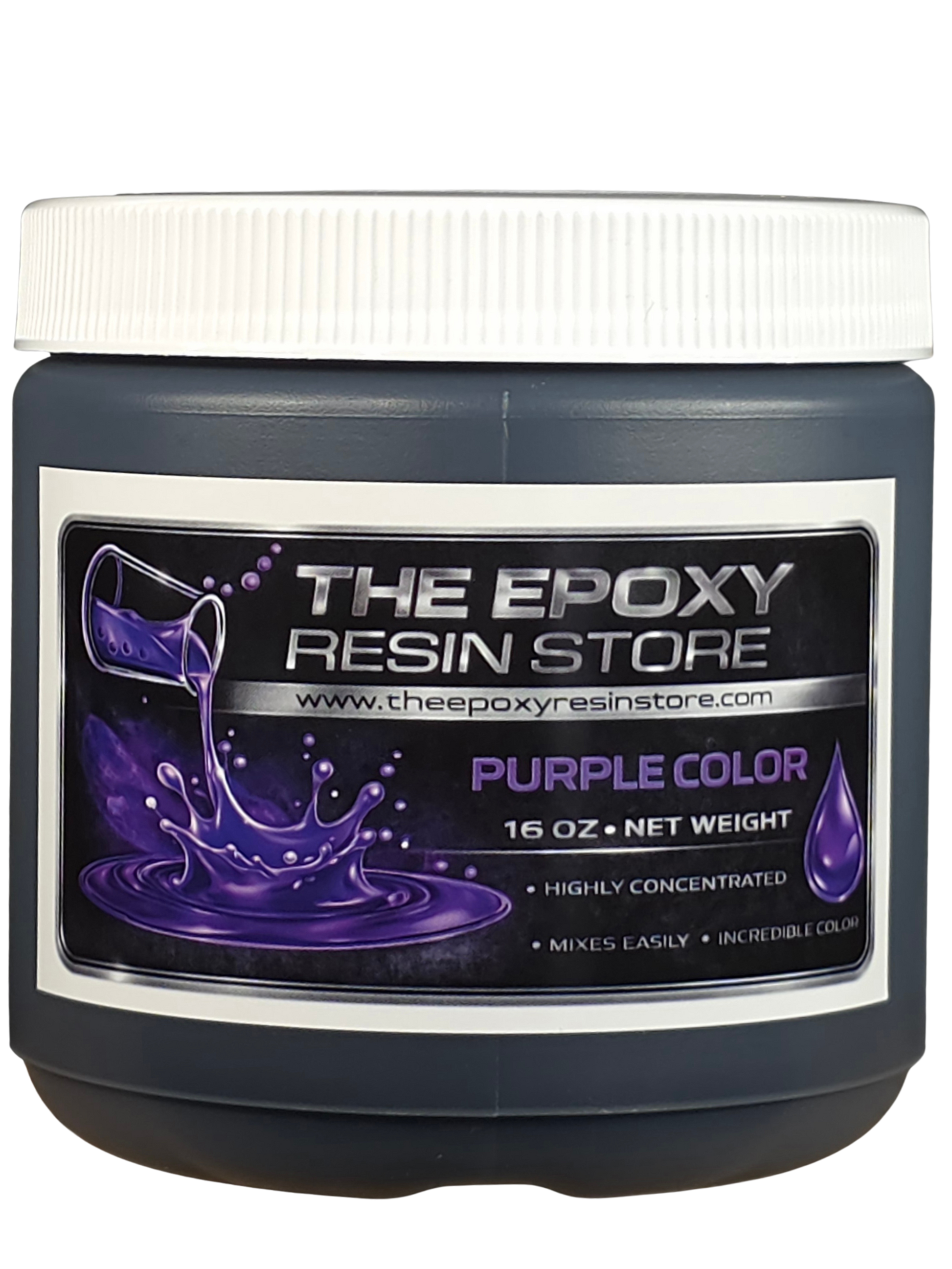 Liquid Purple Opaque Pigment for Epoxy Resin and Polyaspartics - 16oz jar