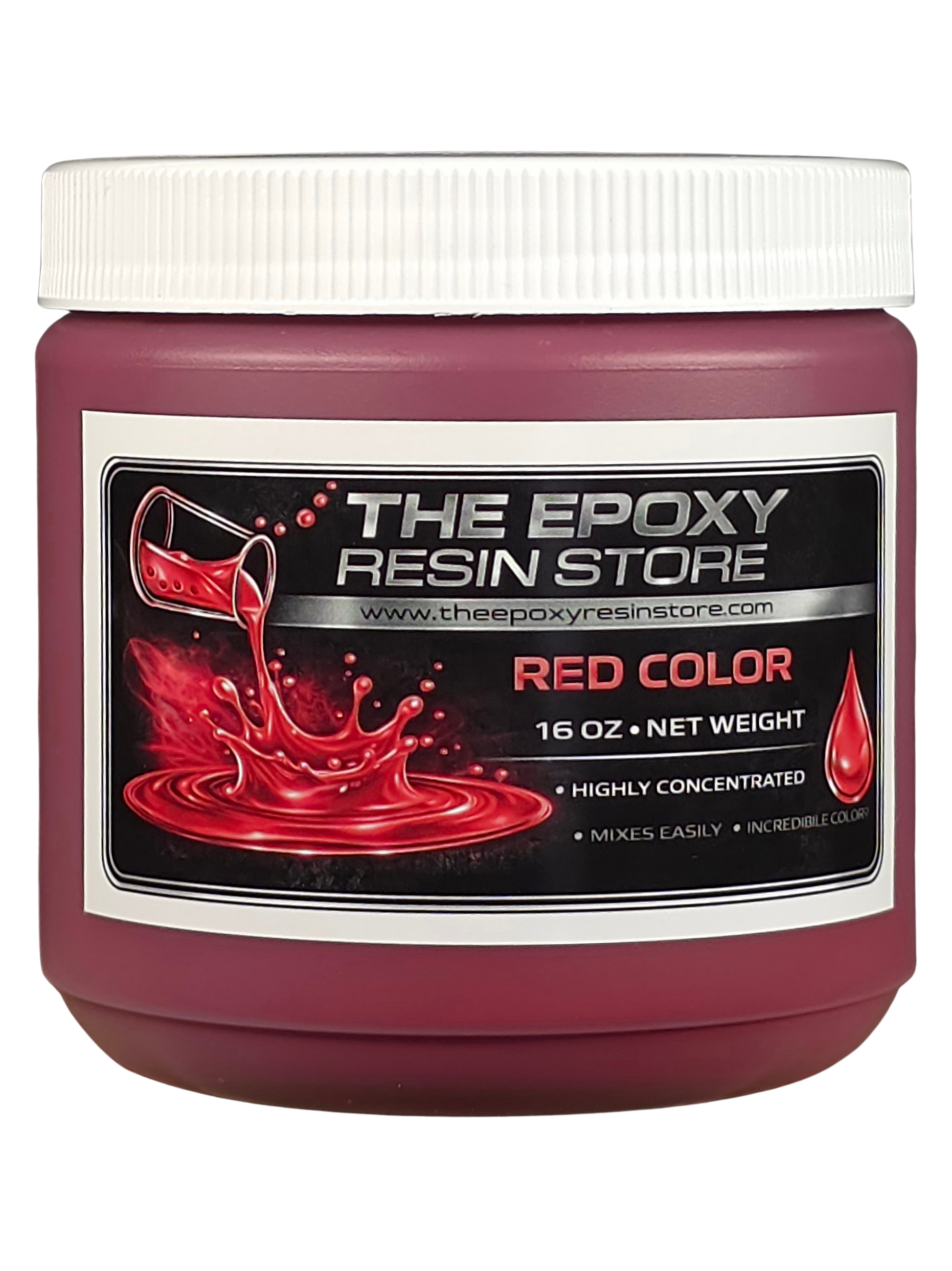 Liquid Red Opaque Pigment for Epoxy Resin and Polyaspartics - 16oz jar