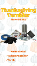 Thanksgiving Online Tumbler Resin Class - November 4th 10:00AM PST (Home Kit)