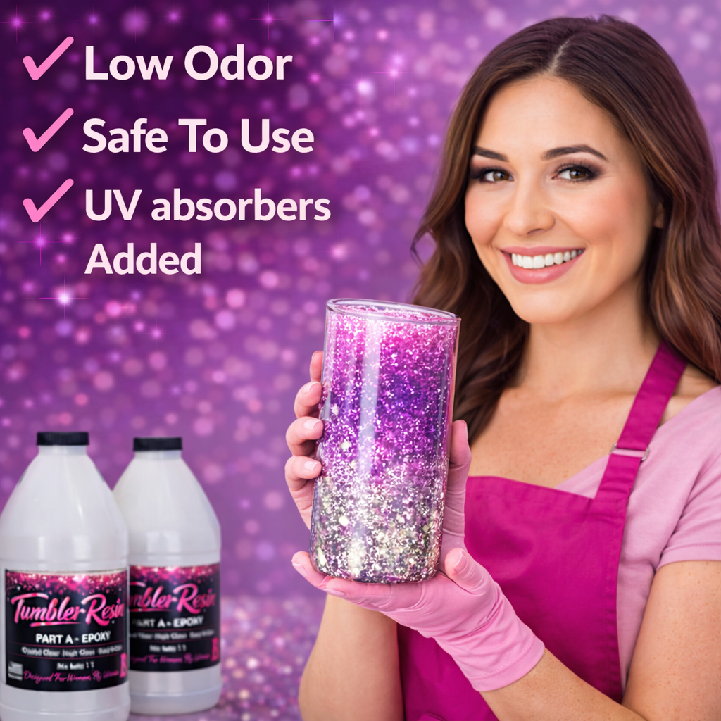 Tumblers Coating Epoxy Resin Kit Clear High Gloss UV Resistant Tumblers Coating Epoxy Resin Kit Clear High Gloss UV Resistant