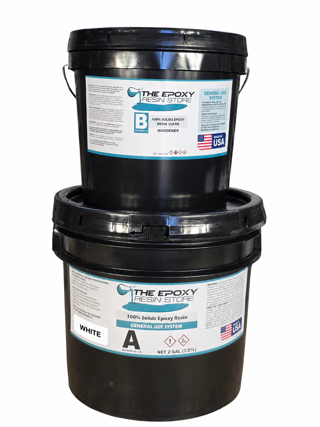 100% Solids Epoxy Resin for High-Performance Floor Coatings - White