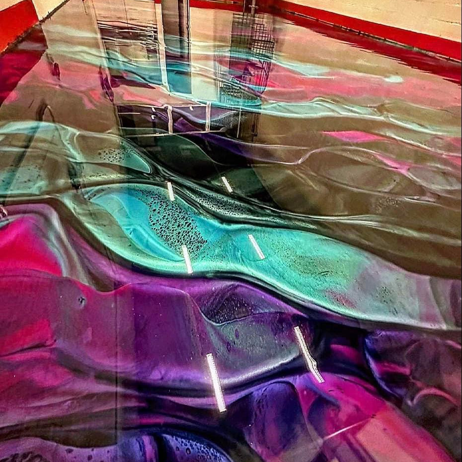 Metallic Epoxy Resin Floor Coating | 60+ Minute Work Time | Bubble-Free, High-Gloss Finish