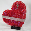 Jazzy Glass Hard Color Coated Glass Firecracker Red Glow