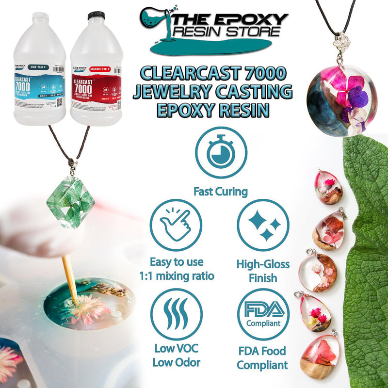 Clearcast 7000 - Crystal Clear Epoxy Resin 2 Part Kit