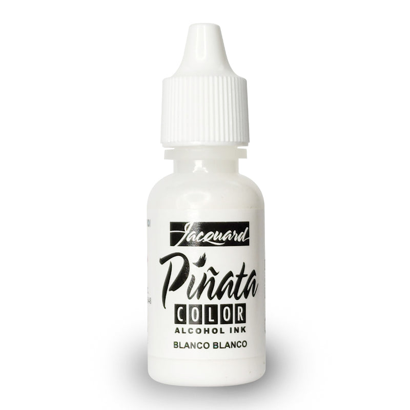 White Pinata Alcohol Ink 4-ounce, Pixiss 20ml Needle Tip Applicator Bottle  and Funnel, Bundle for Yupo and Resin 