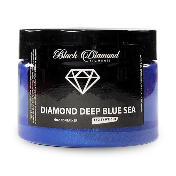 Diamond Deep Blue Sea - Professional grade mica powder pigment - The Epoxy Resin Store Embossing Powder #