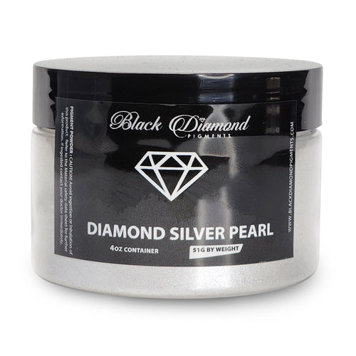Diamond Silver Pearl - Professional grade mica powder pigment - The Epoxy Resin Store Embossing Powder #