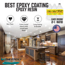 Best Epoxy Coating - Epoxy Resin 2 Part Industrial Flooring Epoxy - 3 Gallon Kit