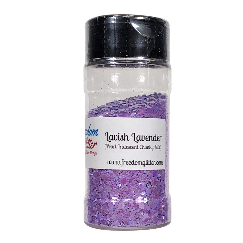 Iridescent Glitter - Iridescent Blue Glitter - Chunky Glitter Mix