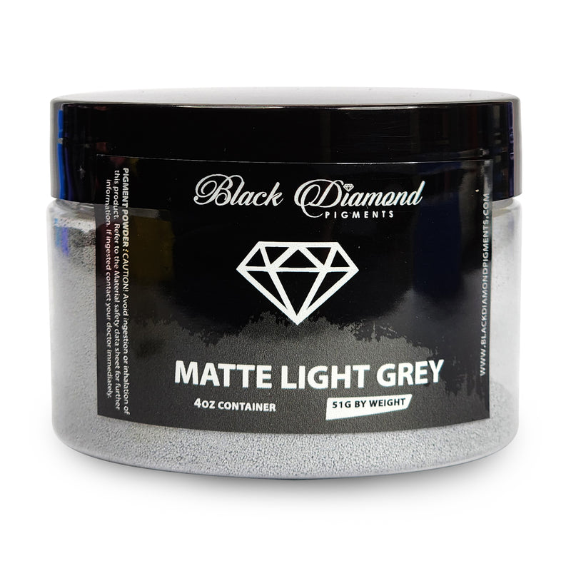 Matte Light Grey - Professional grade mica powder pigment