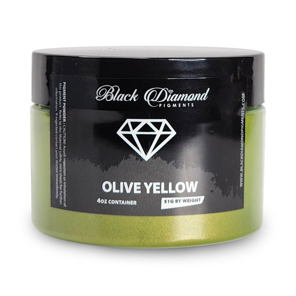 Olive Yellow - Professional grade mica powder pigment - The Epoxy Resin Store Embossing Powder #