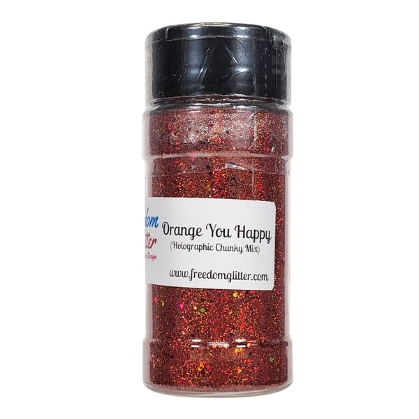 Orange You Happy - Professional Grade Holographic Chunky Mix Glitter - The Epoxy Resin Store  #