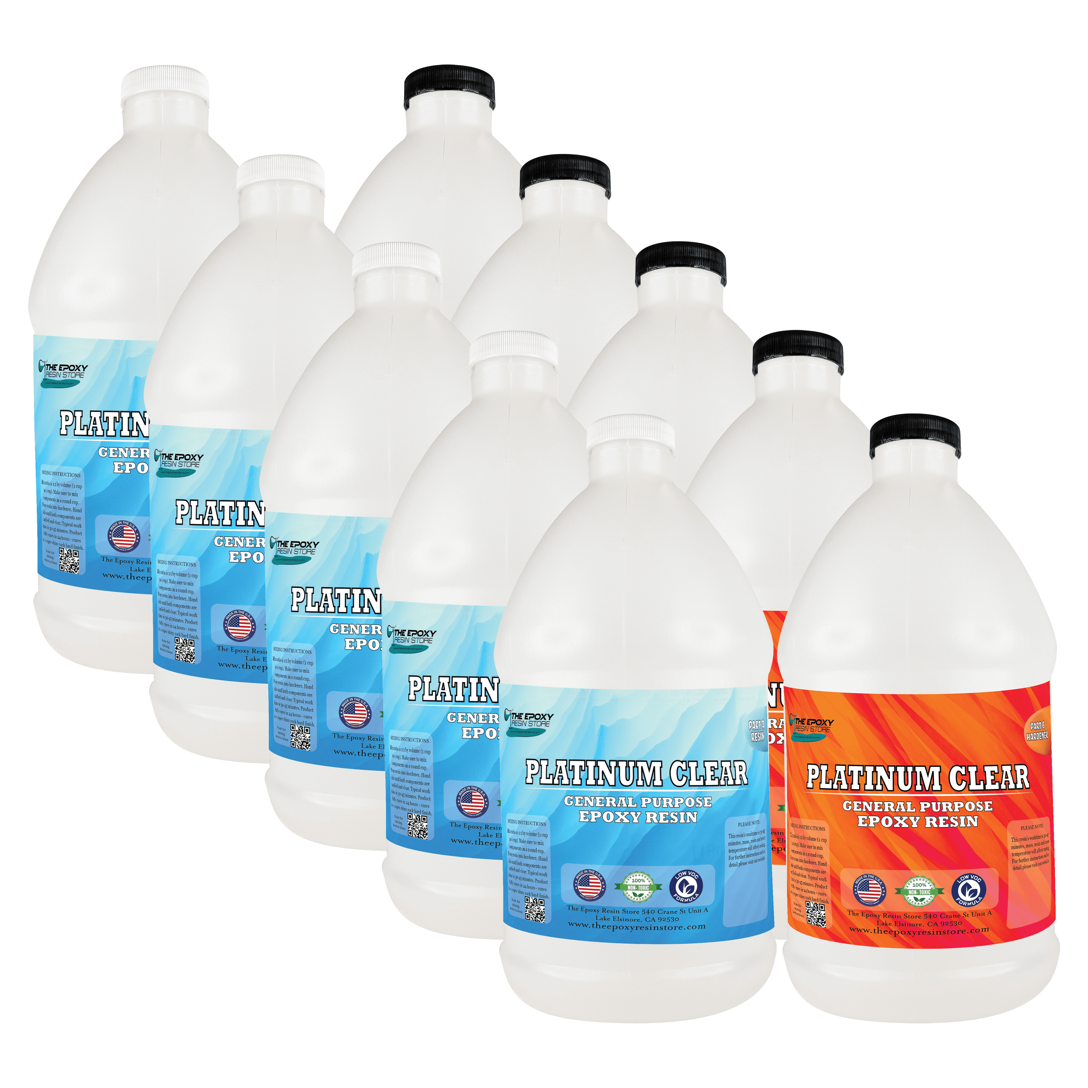 Platinum Clear Epoxy Resin Kit for Super Glossy Finish - General Use - The Epoxy Resin Store Hardware Glue & Adhesives #