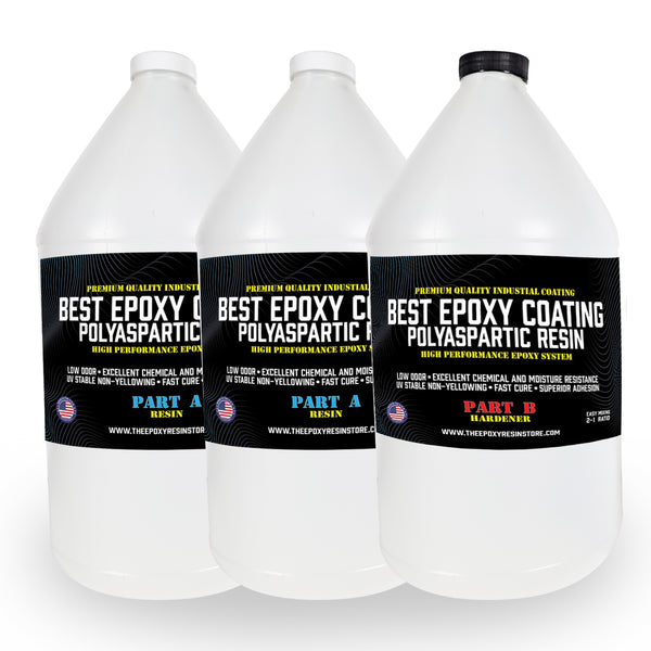Polyaspartic 2 Part Flooring System - Non Yellowing Non Fading - The Epoxy Resin Store  #