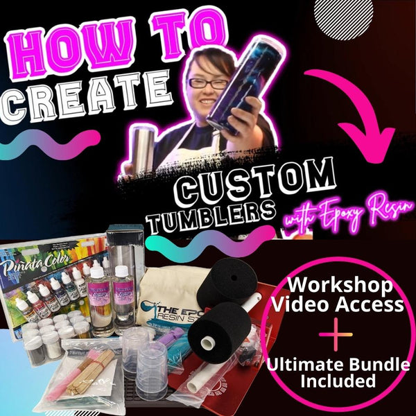 Ultimate Tumbler Bundler Epoxy Resin Kit + Video Workshop - The Epoxy Resin Store Art & Craft Kits #