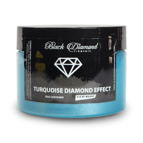 Turquoise Diamond Effect - Professional grade mica powder pigment - The Epoxy Resin Store Embossing Powder #