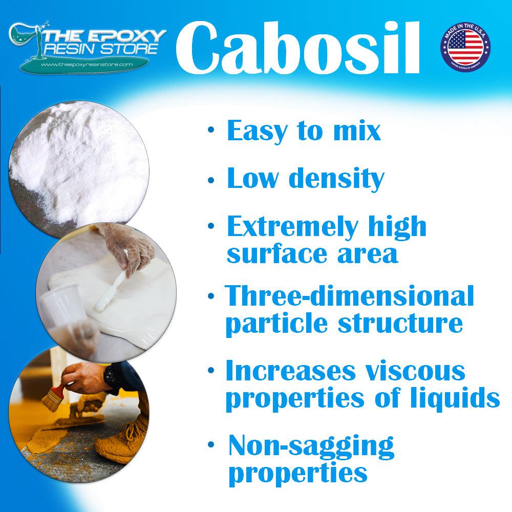 Cabosil Fumed Silica - 1 Gallon Filler Thickening powder - The Epoxy Resin Store Paint Mediums #