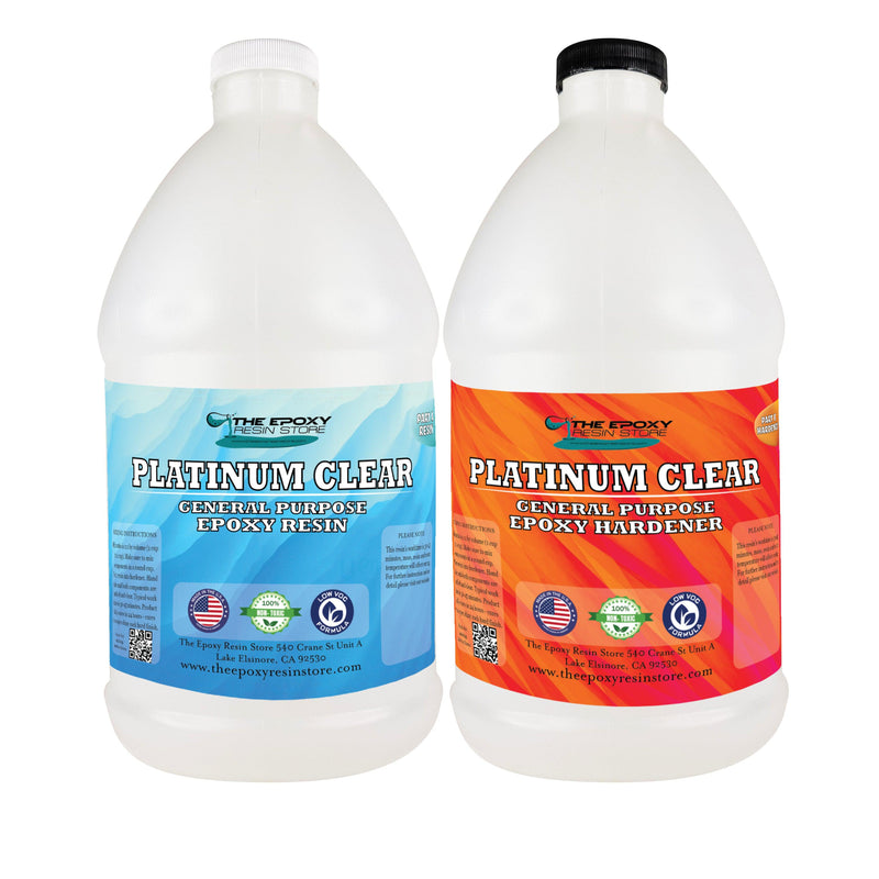 The Epoxy Resin Store Crystal Clear High Gloss Epoxy Resin Coating, 2 Gallon Kit