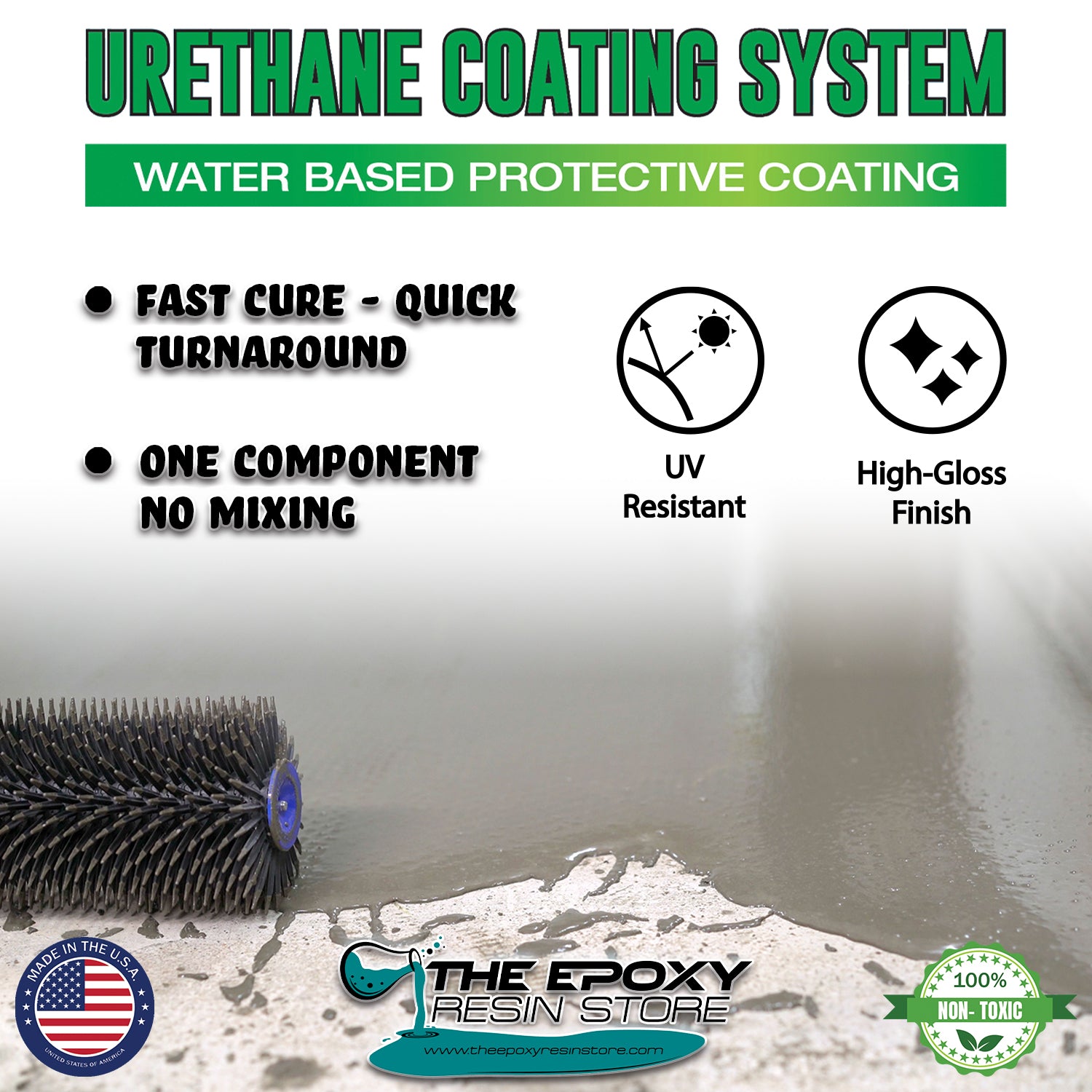 Water based One Component Urethane - No mixing required - The Epoxy Resin Store  #